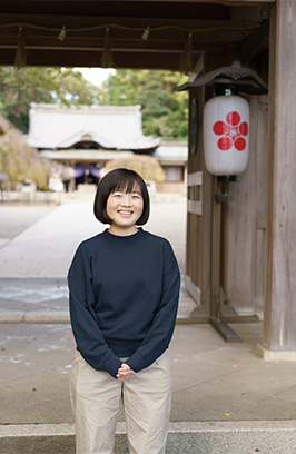 自宅近くの神社にて