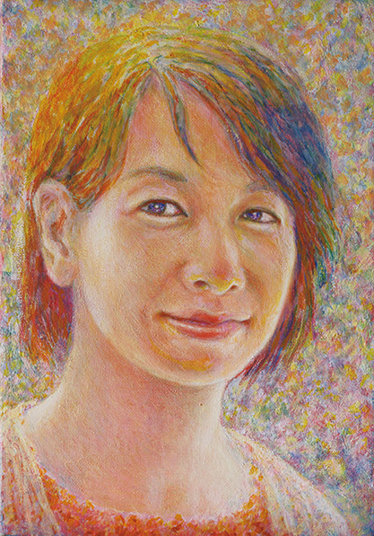 『虹の中で』(2016年作。P3号)