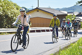 自転車なら軽い登り坂でも楽に進める