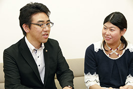 「昌宏さんが、いつも明るく笑い飛ばしてくれるので、落ちこんでいたり、暗く 考えているのが馬鹿馬鹿しくなってしまいます(笑)」