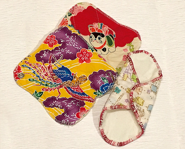 松井さんが手作りした布ライナー