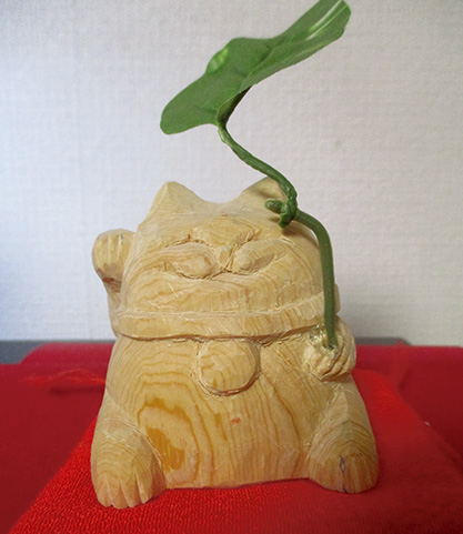 今年、2月に制作した「招き猫」(筆者提供)