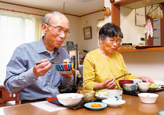 菜食を続けているためか、夫婦揃って健康だ